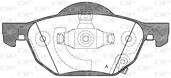 OPEN PARTS Jarrupala, levyjarru BPA1068.02